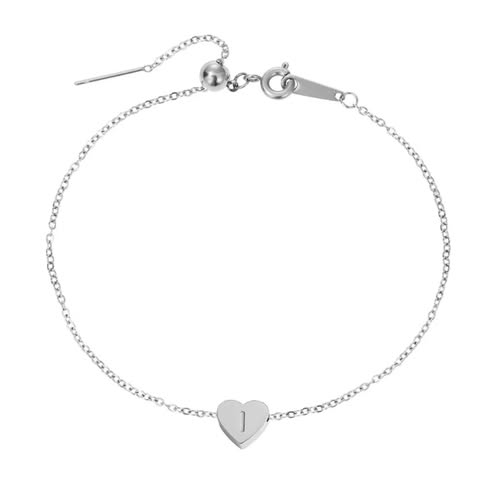 Armband Heart Simple i titan och stål, pläterat med 18K guld och även sliver