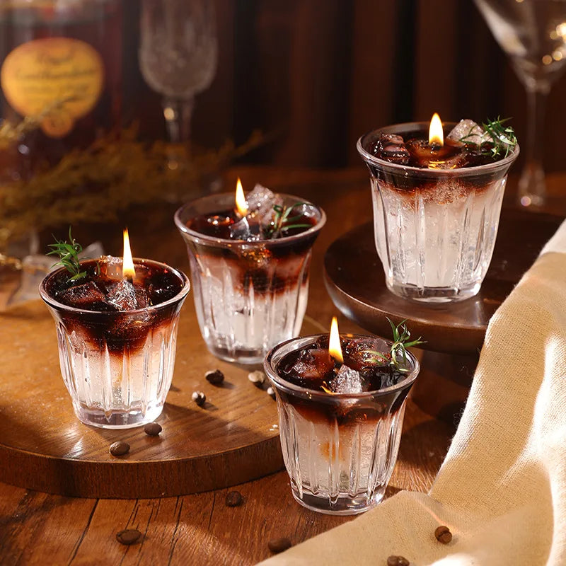 Aromaterapiljus med kaffedoft – Naturligt gelljus för romantisk heminredning