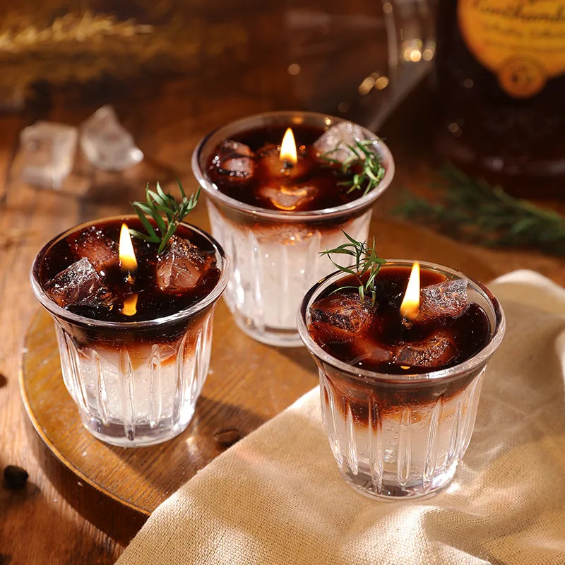 Aromaterapiljus med kaffedoft – Naturligt gelljus för romantisk heminredning